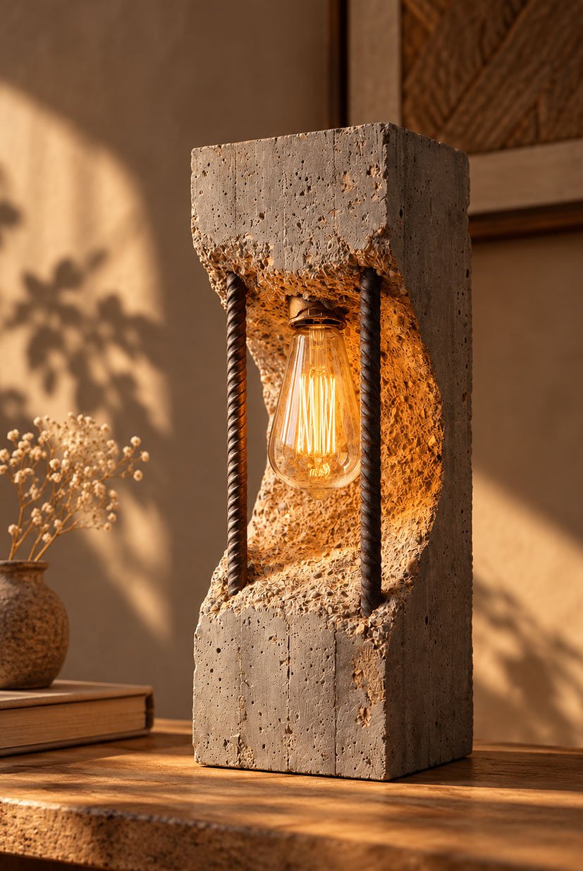 Make Cement Lamp