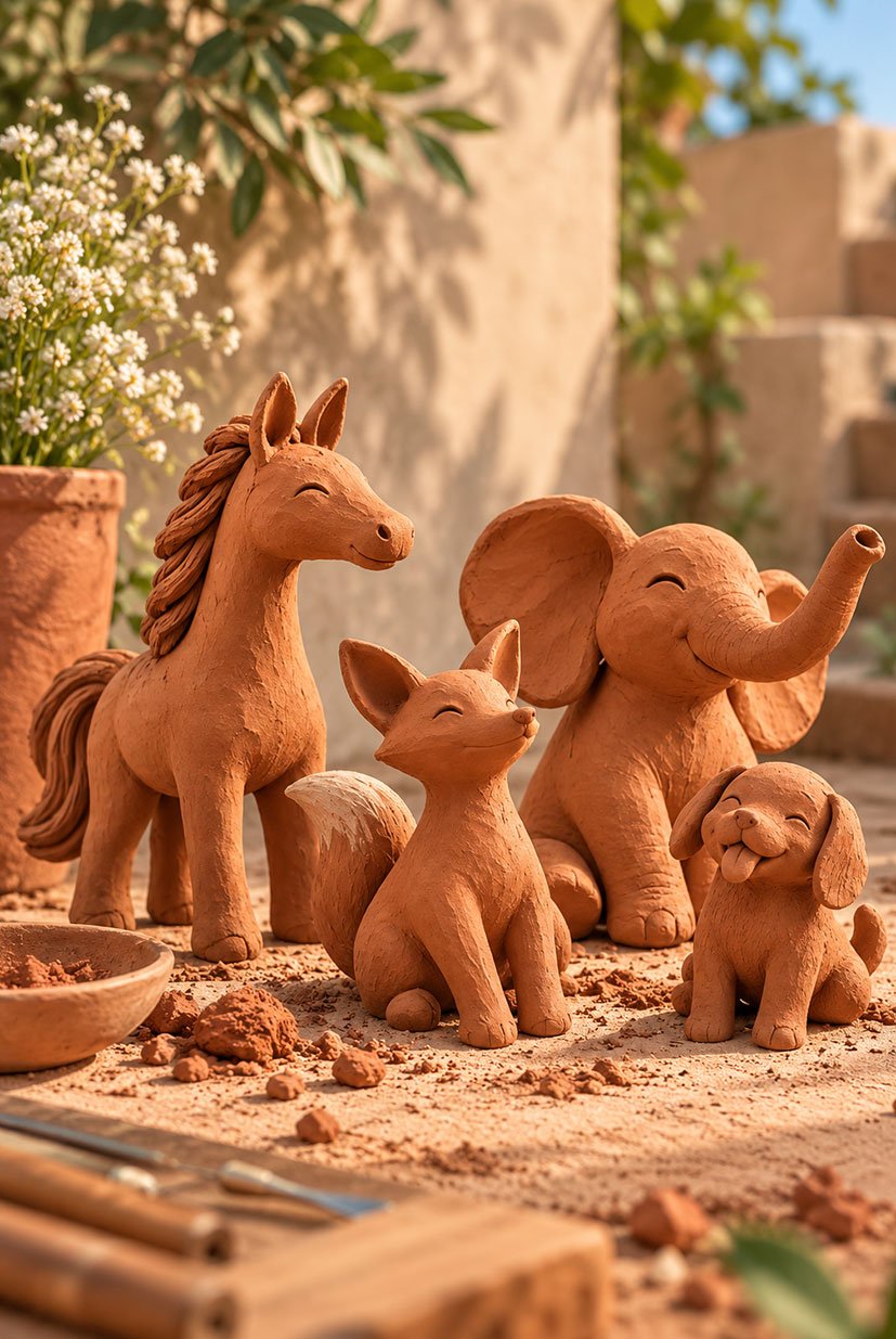 Clay Animal Modelling